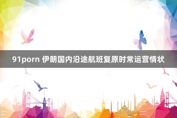 91porn 伊朗国内沿途航班复原时常运营情状