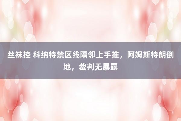 丝袜控 科纳特禁区线隔邻上手推，阿姆斯特朗倒地，裁判无暴露