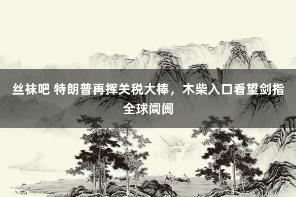 丝袜吧 特朗普再挥关税大棒，木柴入口看望剑指全球阛阓